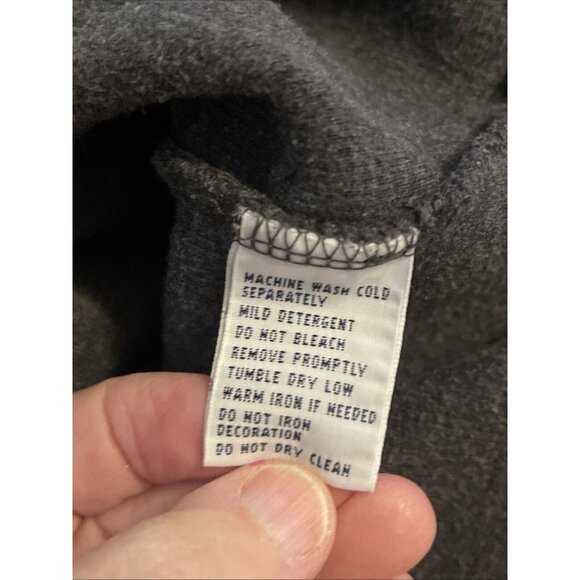 Polo Ralph Lauren Mens 2XLT Tall Zip-Up Pullover Sweater Charcoal Gray 100% Cott - Picture 5 of 15